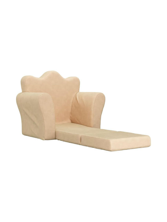Armchair with Armrests Beige