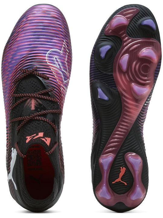 PUMA Future 8 Ultimate Ποδοσφαιρικά Παπούτσια με Τάπες FG Μαύρα