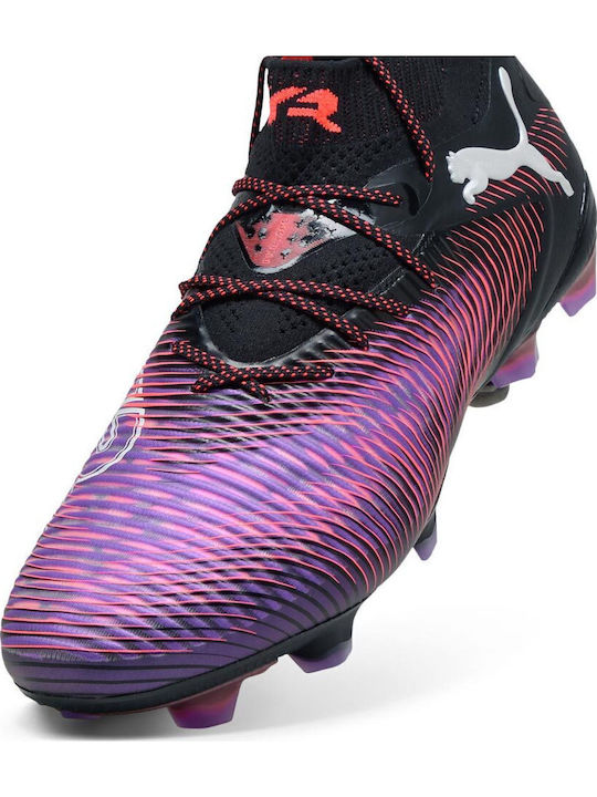 PUMA Future 8 Ultimate Ποδοσφαιρικά Παπούτσια με Τάπες FG Μαύρα