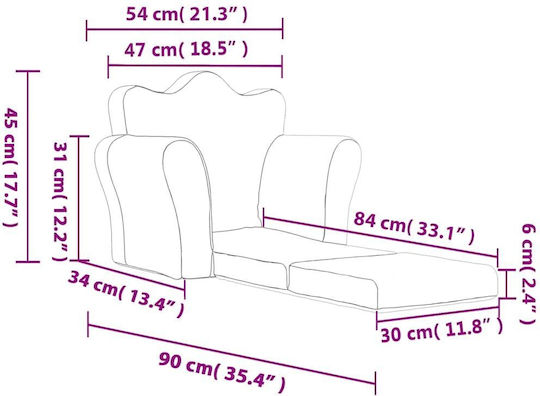 Kids Armchair Beige
