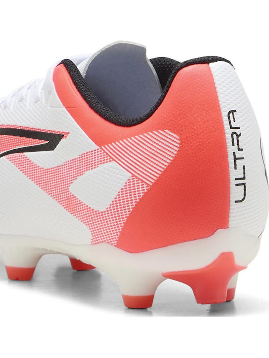 PUMA Ultra 5 Play Football Shoes with Cleats White