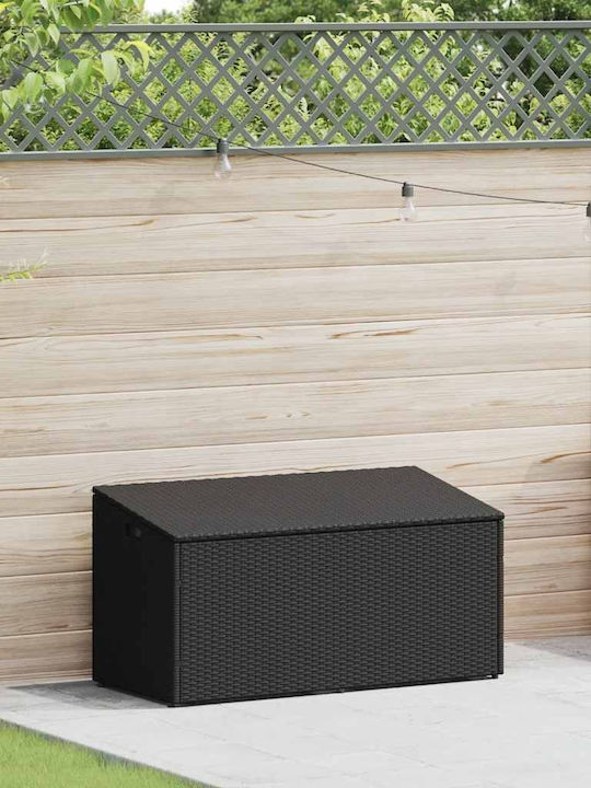 vidaXL Outdoor Storage Box Black L110xW50xH58cm