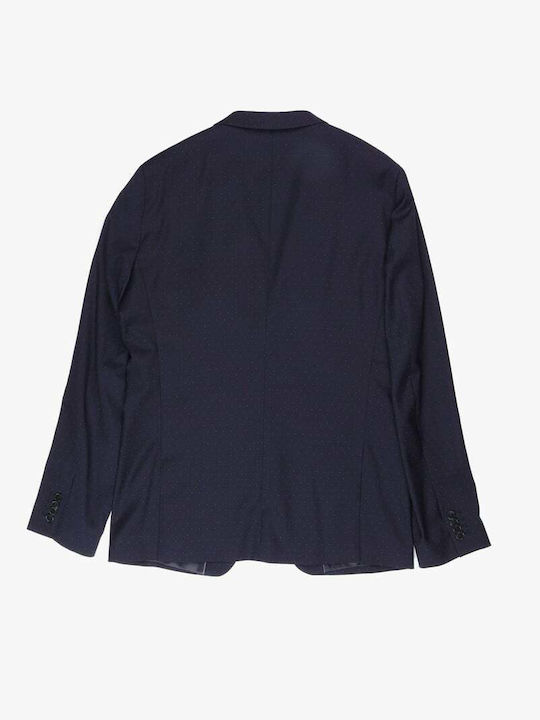 Men's Winter Suit Jacket Regular Fit Blue