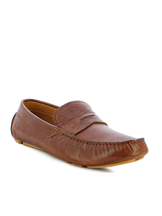 Men's Leather Moccasins Tabac Brown