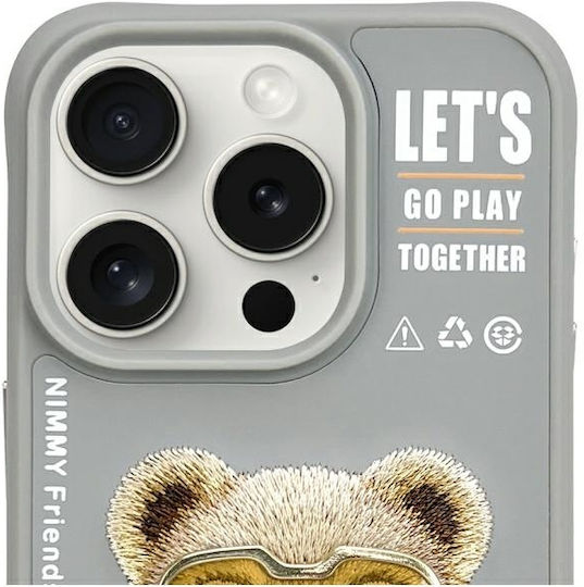Nimmy Glasses Cool 2.0 Back Cover Silicon Plastic Rezistent La Apă Bear iPhone 15 Pro