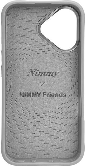 Nimmy Umschlag Rückseite Silikon / Kunststoff Gray (iPhone 16)