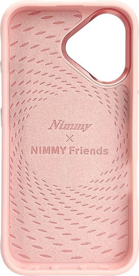 Nimmy Umschlag Rückseite Kunststoff / Silikon Rosa (iPhone 16)