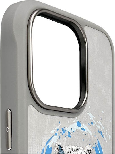 Nimmy Umschlag Rückseite Silikon / Kunststoff Gray (iPhone 17 Pro / iPhone 16 Pro)