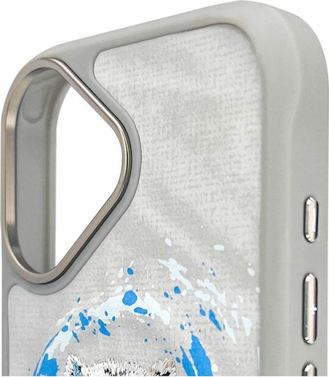Nimmy Umschlag Rückseite Silikon / Kunststoff Gray (iPhone 16)