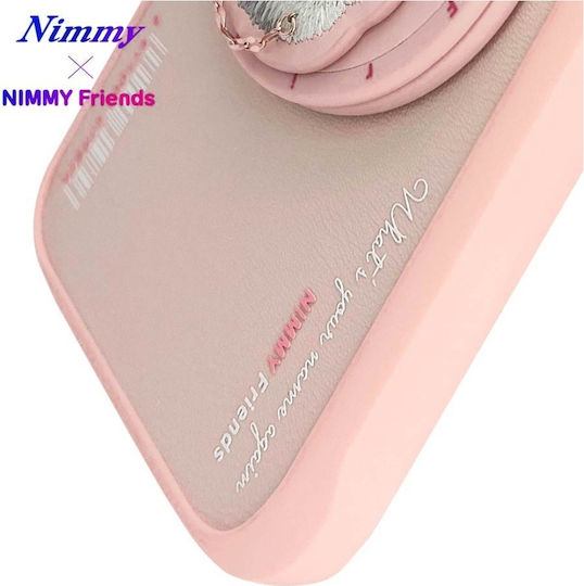 Nimmy Umschlag Rückseite Kunststoff / Silikon Rosa (iPhone 16)