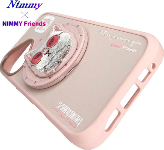 Nimmy Umschlag Rückseite Kunststoff / Silikon Rosa (iPhone 16)