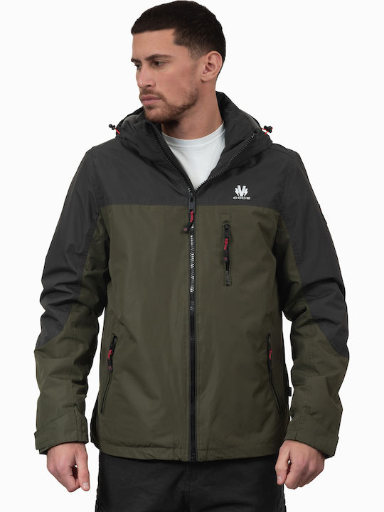 Jacket Olive with Black