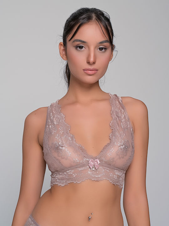 Milena by Paris Women's Bralette Bra Mocca