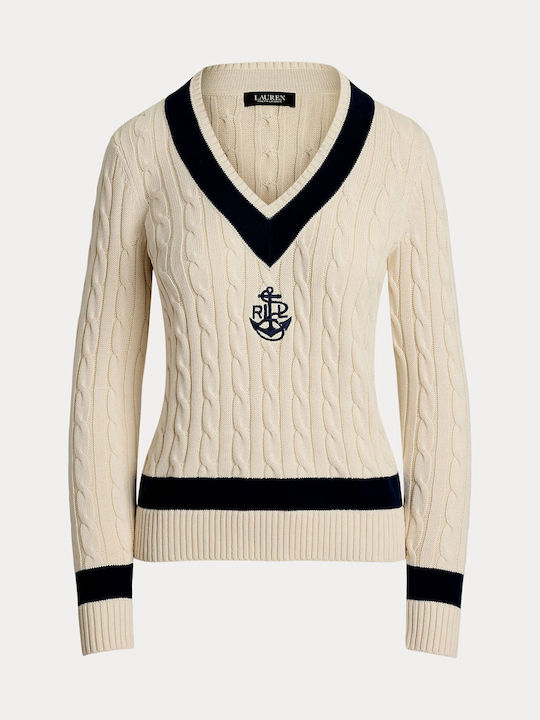 Ralph Lauren Cable-knit Πουλόβερ Cream 200957479001