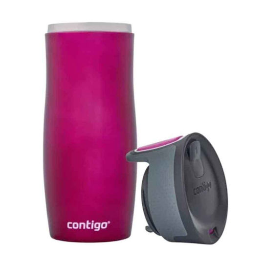 Contigo West Ποτήρι Θερμός Ανοξείδωτο BPA Free 470ml Rasberry