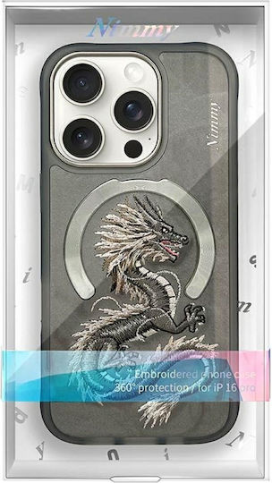 Nimmy Umschlag Rückseite Silikon / Kunststoff Schwarz (iPhone 17 Pro / iPhone 16 Pro)