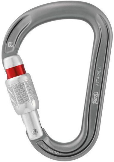 Καραμπίνερ Ασφαλείας Petzl Attache Grey Γκρίζο M038aa01
