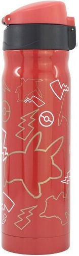 Stor Pokemon Thunderstruck Bottle Thermos Stainless Steel 410ml Red