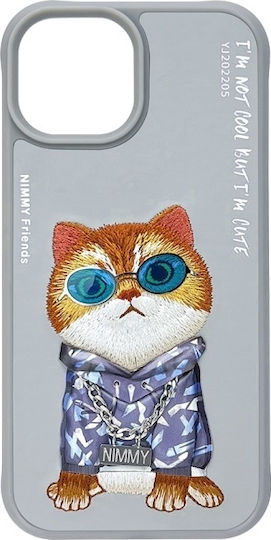 Nimmy Back Cover Σιλικόνης / Πλαστικό Αδιάβροχο Γκρι (iPhone 15)