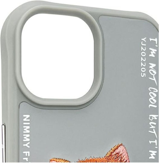 Nimmy Back Cover Σιλικόνης / Πλαστικό Αδιάβροχο Γκρι (iPhone 15)