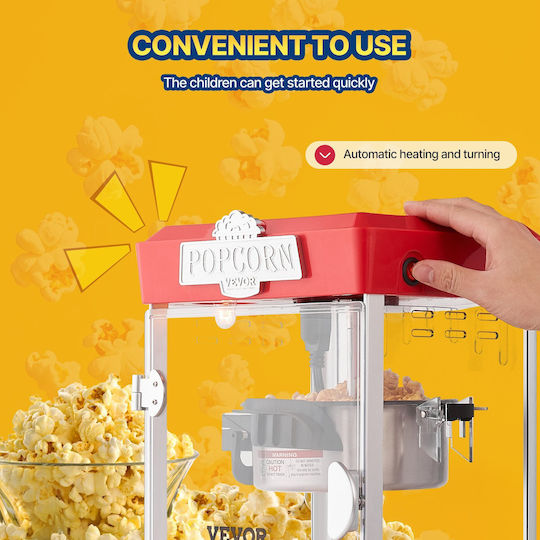 Vevor Commercial Popcorn Machine 480W