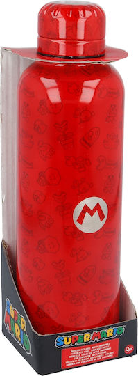 Stor Super Mario Μπουκάλι Θερμός Ανοξείδωτο BPA Free 510ml Κόκκινο