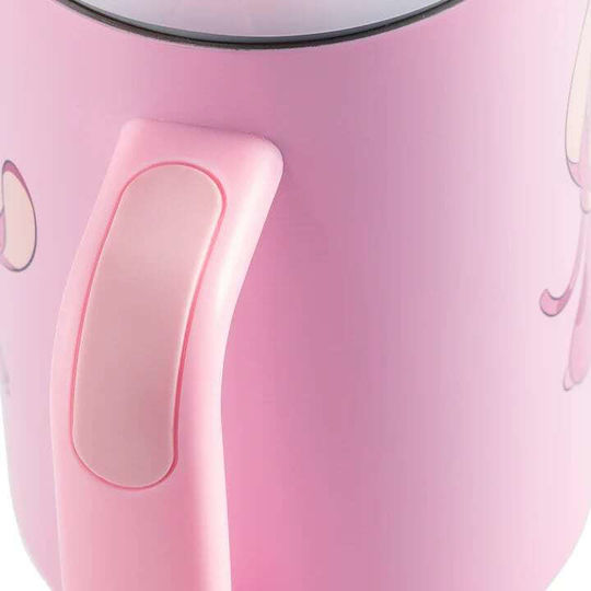 Pyramid International Becher mit Griff Thermosflasche Rostfreier Stahl 1.2lt Gray mit Stroh und Handgriff