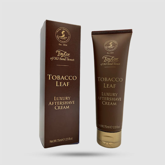 Taylor of Old Bond Street Aftershave Cream Tobaco Leaf for Sensitive Skin 75ml