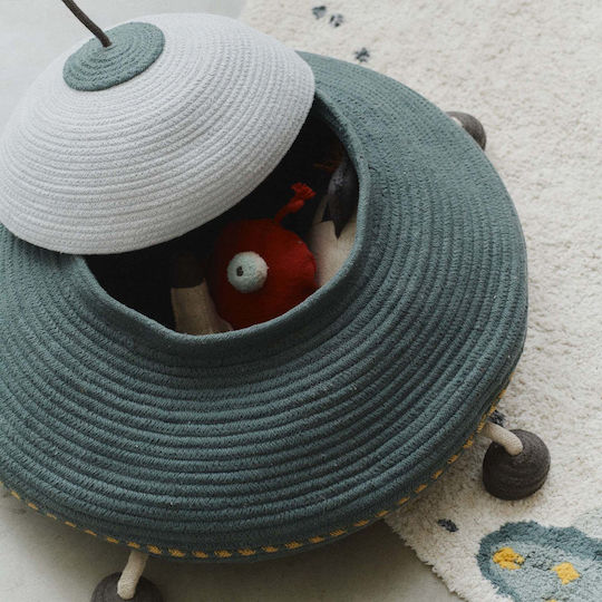 Lorena Canals Kinder Aufbewahrungskorb aus Stoff Gray 62x62x40cm 1Stück