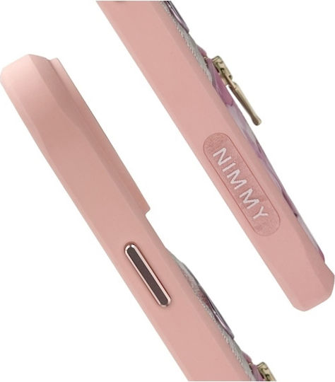 Nimmy Glasses Cute 2.0 Back Cover Silicon și Plastic Rezistentă La Apă Roz Alb Rich And Beauty iPhone 15 Pro