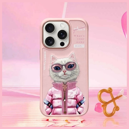 Nimmy Glasses Cute 2.0 Back Cover Σιλικόνης / Πλαστικό Αδιάβροχο Pink White Rich and Beauty (iPhone 16 Pro)