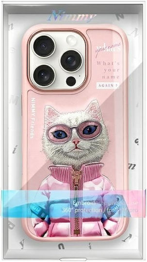 Nimmy Nimmy Handyhüllen Silikon Kunststoff Wasserdicht Rosa Weiß Reichtum und Schönheit Für iPhone 16 Pro Max