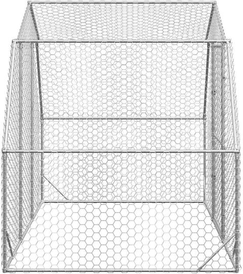 vidaXL 4104029 Verzinkter Stahlkäfig für Vögel 250cmx200cmx225cmcm.