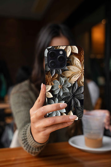 Калъф Sonique 3D Flower Series за Xiaomi Poco X5 Pro 5G Сив