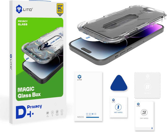 Lito Privacy Tempered Glass (iPhone 16 )