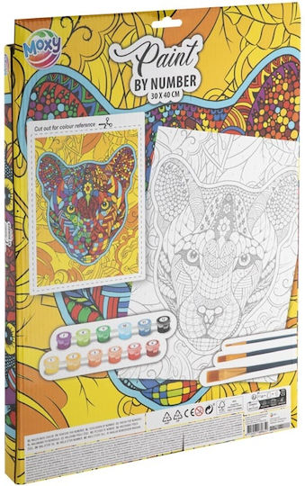 Creative Set Paint By Numbers Panther Canvas