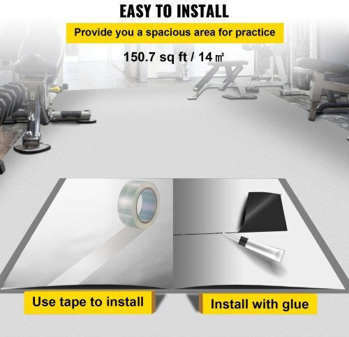 Vevor Pardoseală din Plastic PVC 1.5mm în Rolă cu Lățime 2m (preț pe m²)