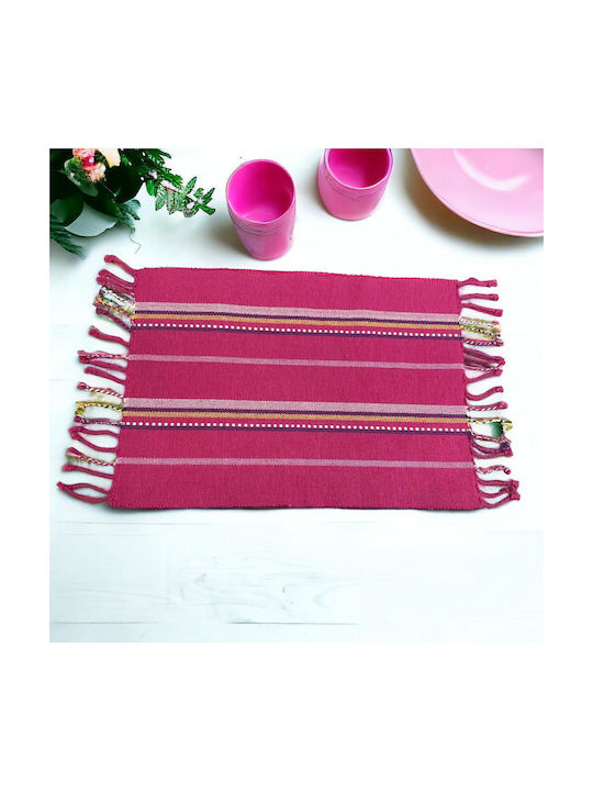 Linea Home Placemat Fabric Pink 48x35cm 1pcs
