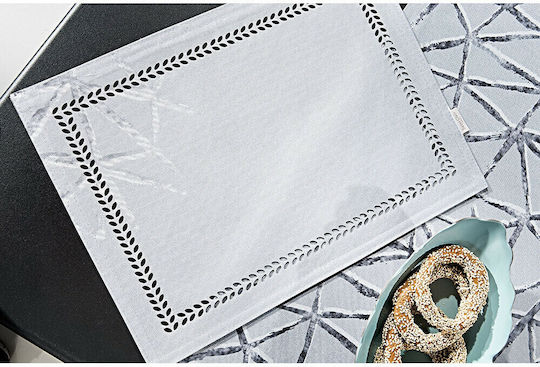 Saint Clair 3004 Σουπλά Υφασμάτινο Silver 45x33cm
