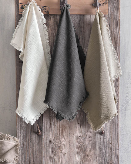 Rythmos Merit Placemat Fabric Gray 50x35cm 1pcs