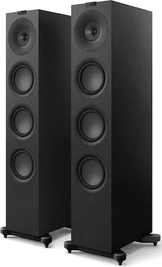 Kef Q11 Meta Двойка Hi-Fi Говорители Подов 3 Брой шофьори Ш21xД38xВ106.1см. Черен