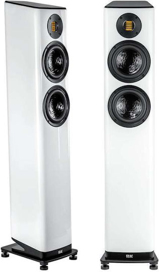 Elac Vela FS407 Paar Hi-Fi Lautsprecher Boden 170W 2.5 Anzahl von Fahrern Weiß