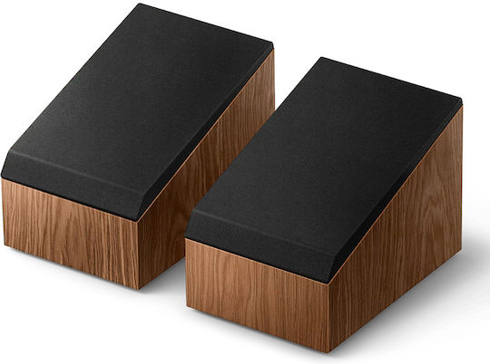 Kef R8 Meta Paar Passive Hi-Fi-Lautsprecher Wandmontiert 150W 2 Wege P17.5xB25.9xH17.4cm Braune