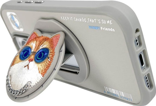 Nimmy Magnetic Glasses Back Cover Πλαστικό / Σιλικόνης Γκρι (iPhone 16 Pro)