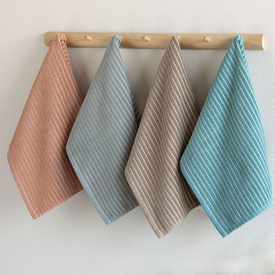 Palamaiki Kity Handtuch aus 100% Baumwolle in Gray Farbe 40x50cm 2Stück