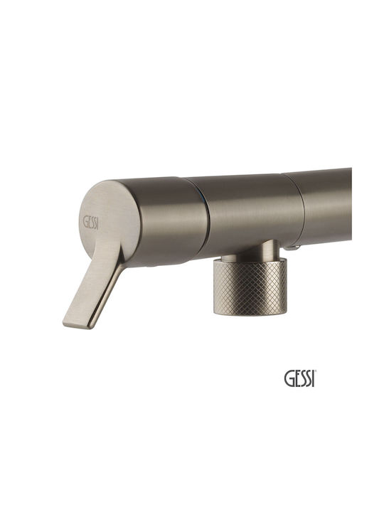 Gessi Su & Giu Кухненски Смесител Настолен Потопяема Inox Сребриста