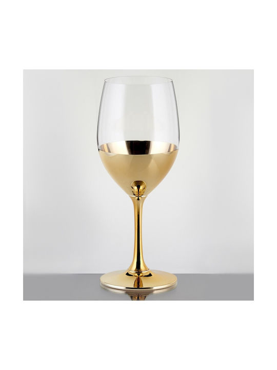 Novaker Wine Glasses for Wedding made of Crystal Gold 1pcs