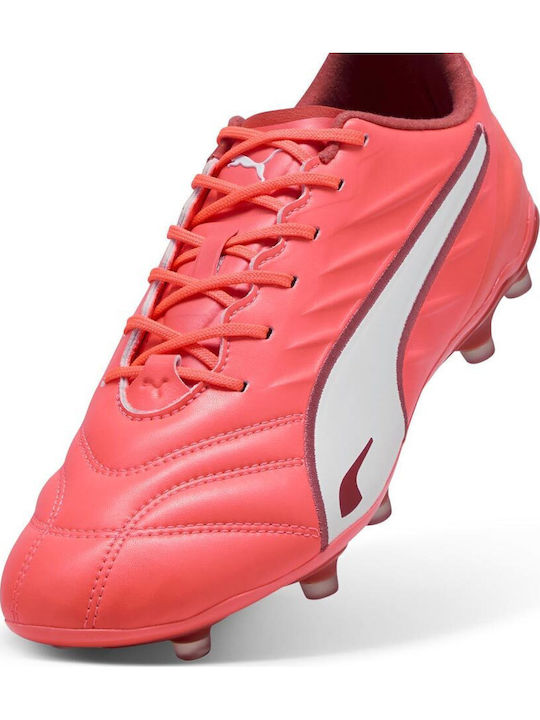 PUMA King Pro Fußballschuhe mit Stollen Rot