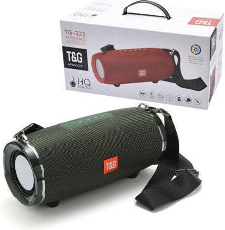 T&G Bluetooth Speaker 40W with Battery Life up to 5 hours Black