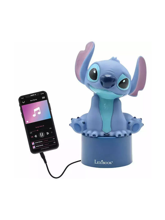 Disney Led Παιδικό Διακοσμητικό Φωτιστικό Stitch Μπλε Stitch